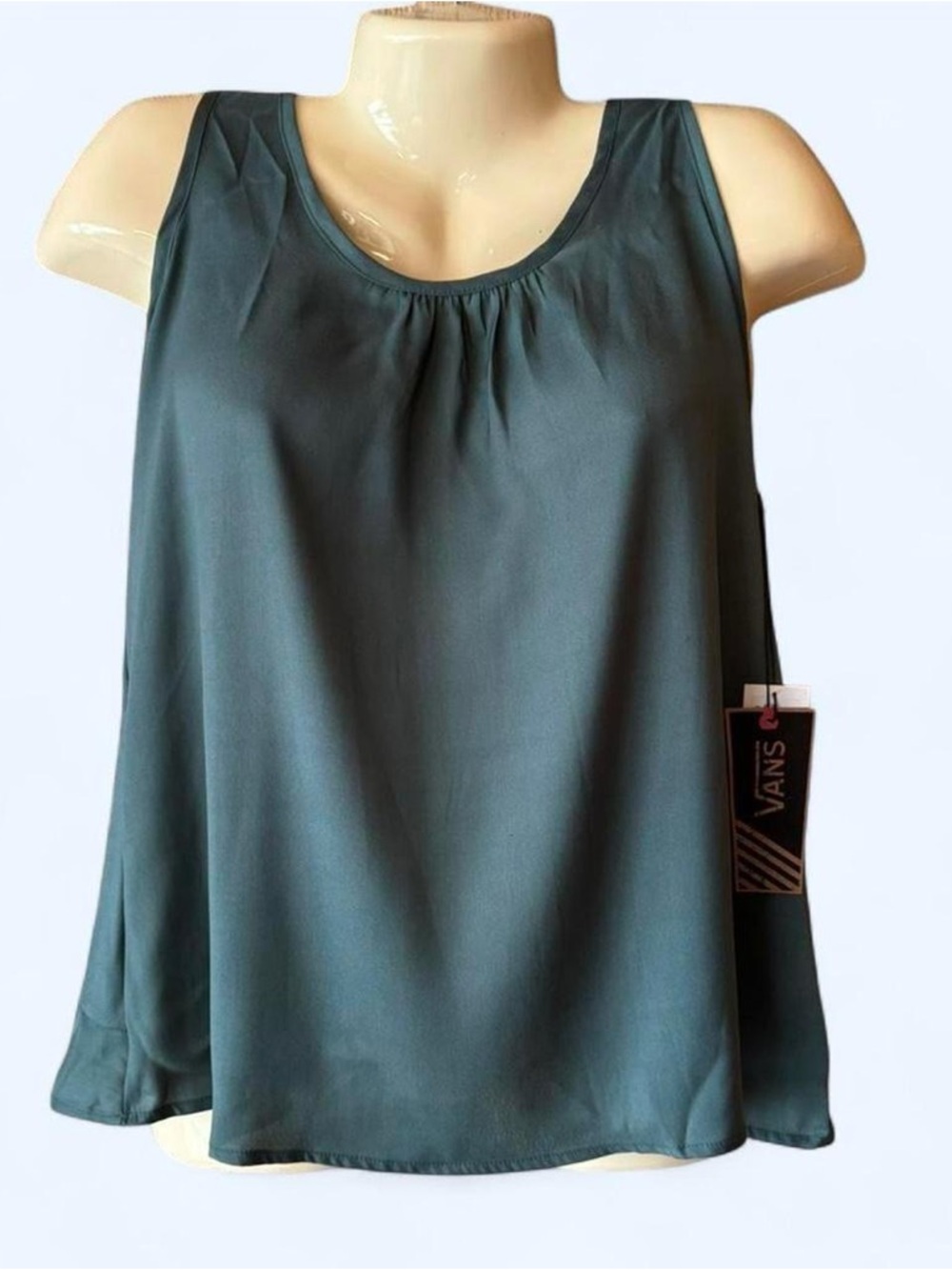 NWT VANS Women’s Teal Scoop Neck Sleeveless Tank